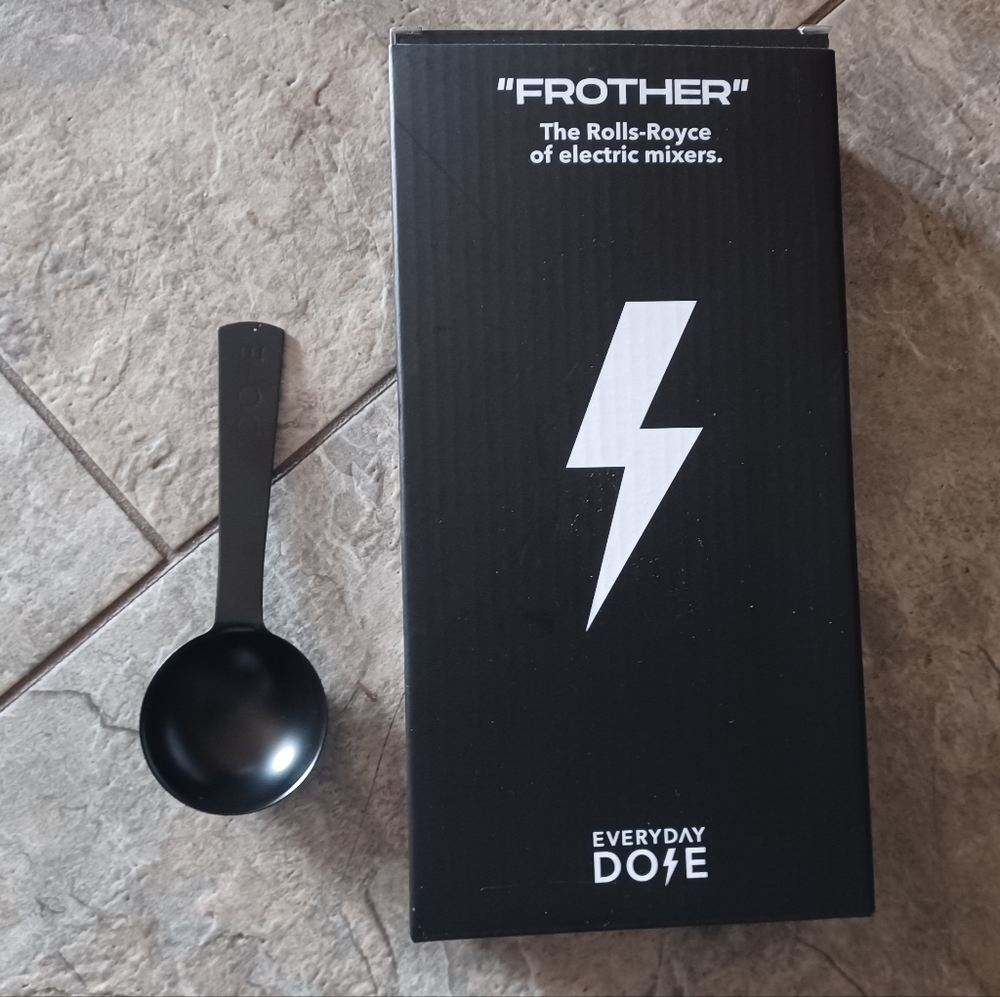🆕 Everyday Dose USB Supercharged Frother and Gunmetal Coffee Scoop